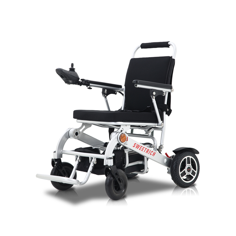 Ifold Medical dobrable Aluminium Rollator Wheelchair com apoio de pé leve cadeira de rodas leve