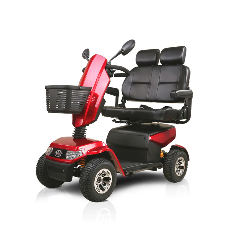 S70D 2 assentos idosos mobilidade scooter triciclo elétrico com cesta